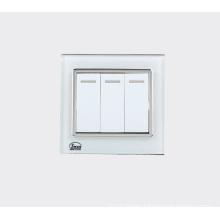 White 4 Gang Wall Socket Switch Press Switch